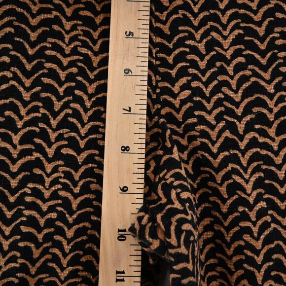 ANTHROPOLOGIE Pants Womens Size 4 Cartonnier Charlie Ankle Brown Black Print - Picture 12 of 13